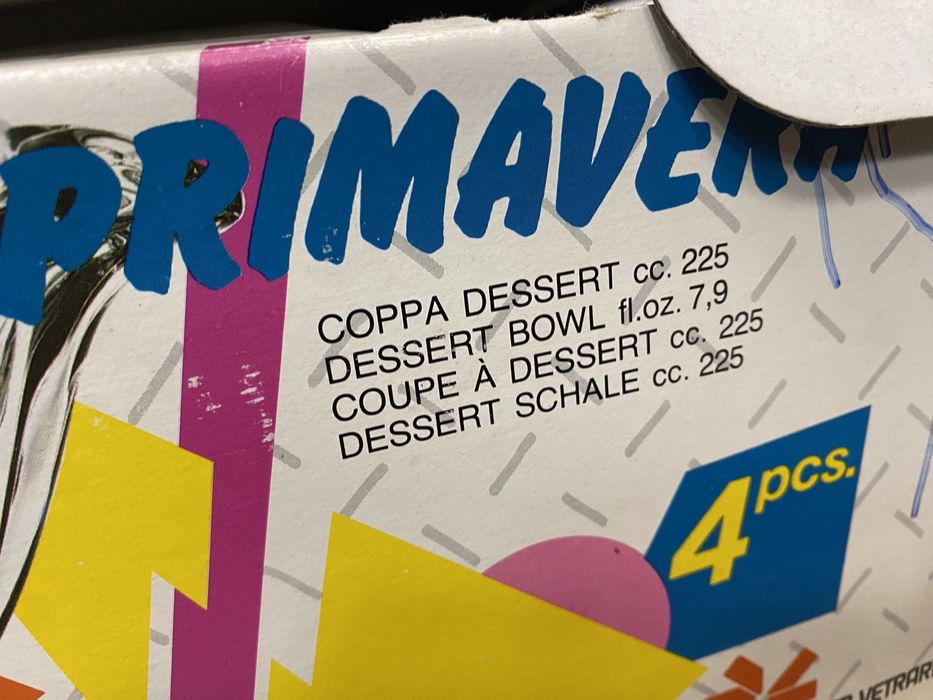 Италиански чаши за мелба