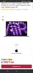 Apple M3  13.6", Retina Display, 24GB ram, SSD 512GB, 10-core GPU