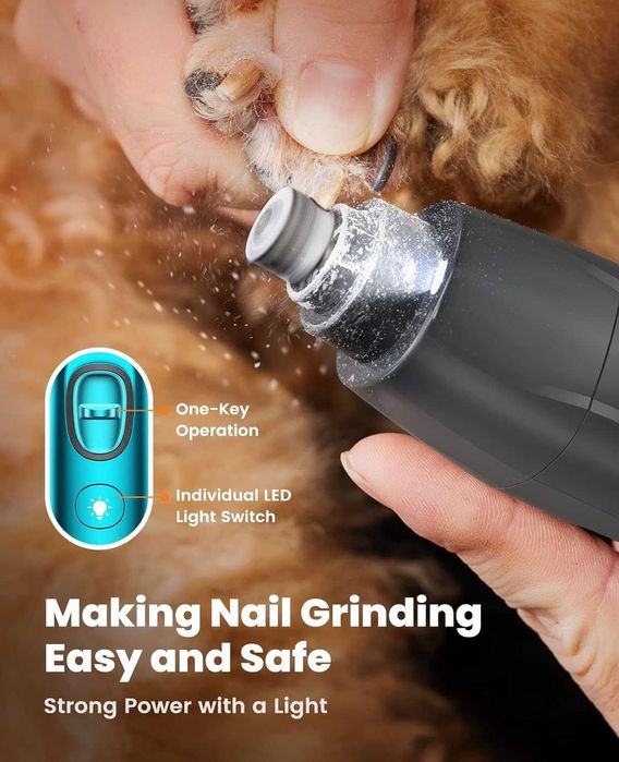 oneisall 4 в 1 комплект за подстригване на кучета с LED светлина