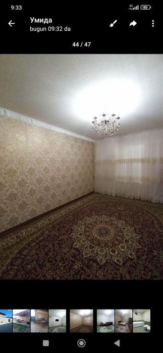 Ховли сотилади уч кахромон постидан 7 км кирганда 6 сотих 4 хона