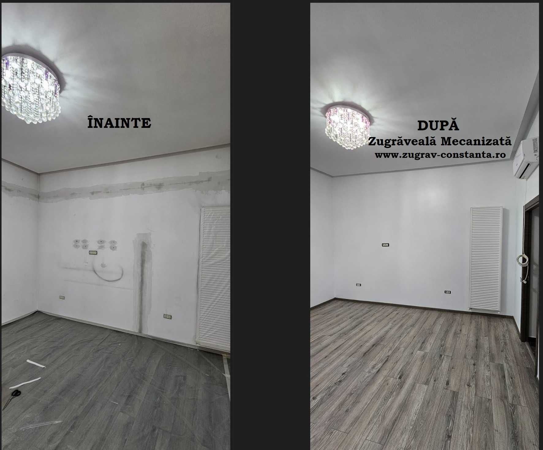 Zugraveli mecanizate - Sapa Autonivelanta - Decorative - Montare Tapet
