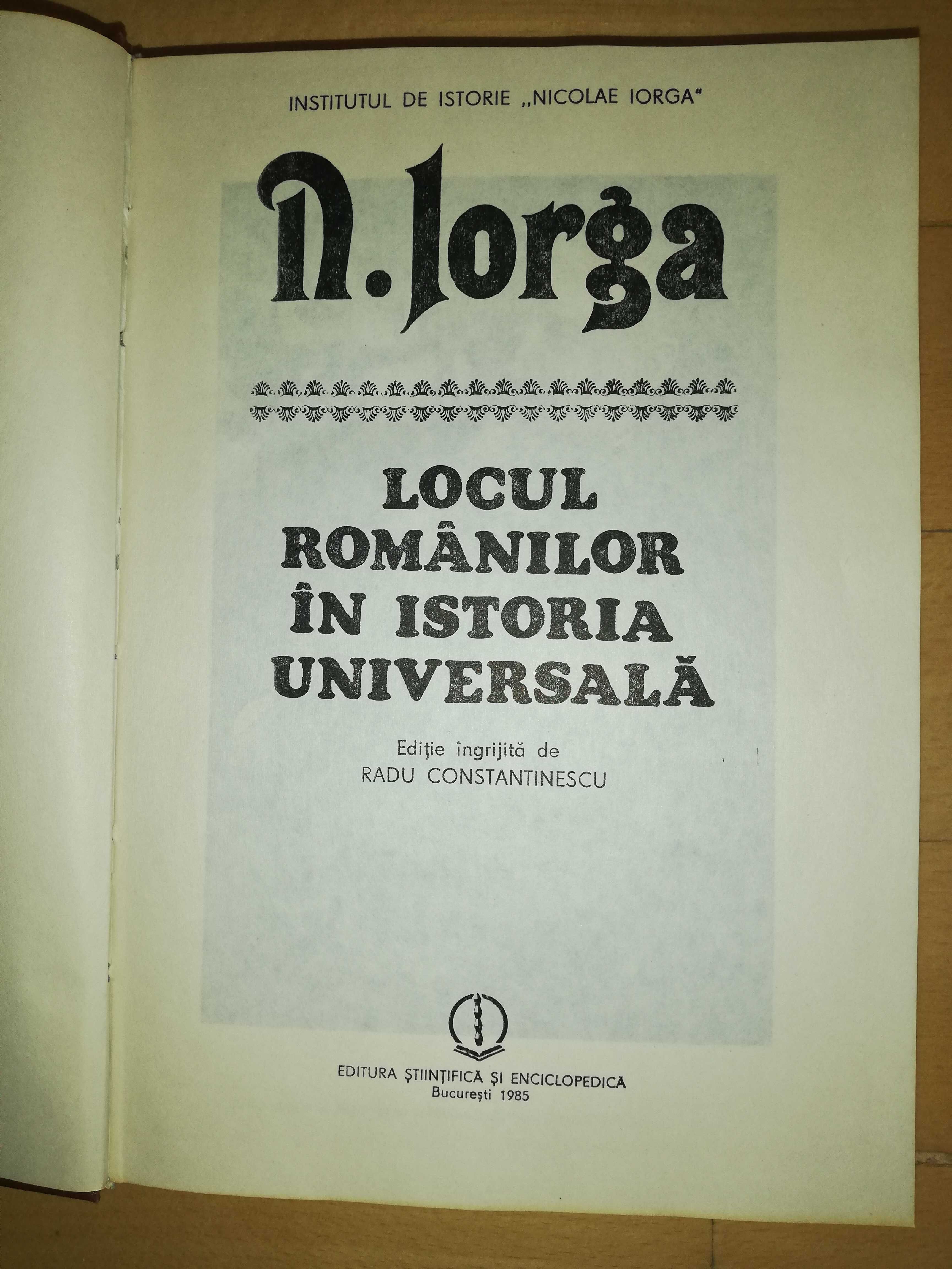 Nicolae Iorga - colectie carti istorie