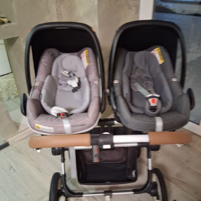 Carucior gemeni Bugaboo donkey  set 2in1 sport si scaune auto