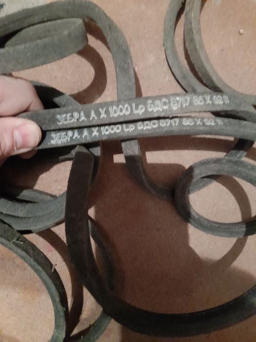 Трапецовидни ремъци,Камък за заточване и Кранче за умивалник