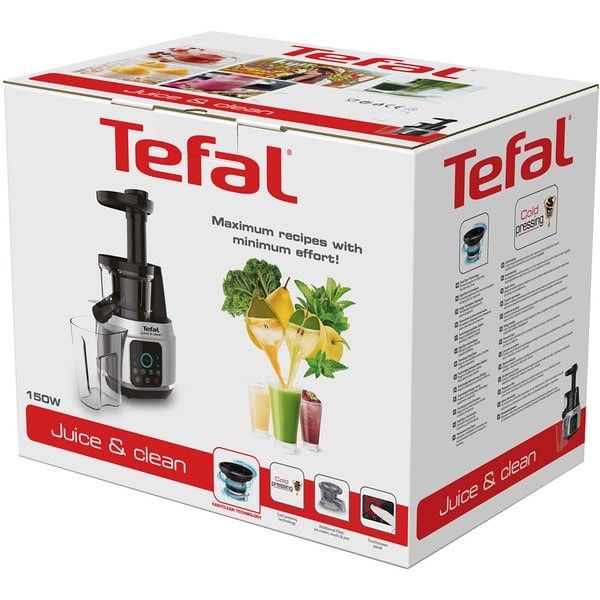 Tefal Juice & Clean - Storcator legume fructe prin presare la rece