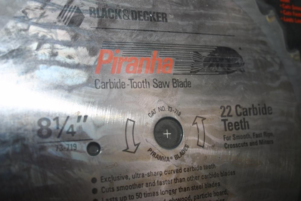 Disc circular black deker 8 1/4