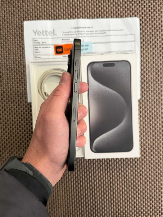 36м гаранция! iPhone 15 Pro MAX Лизинг от 50лв/м BLACK Titanium