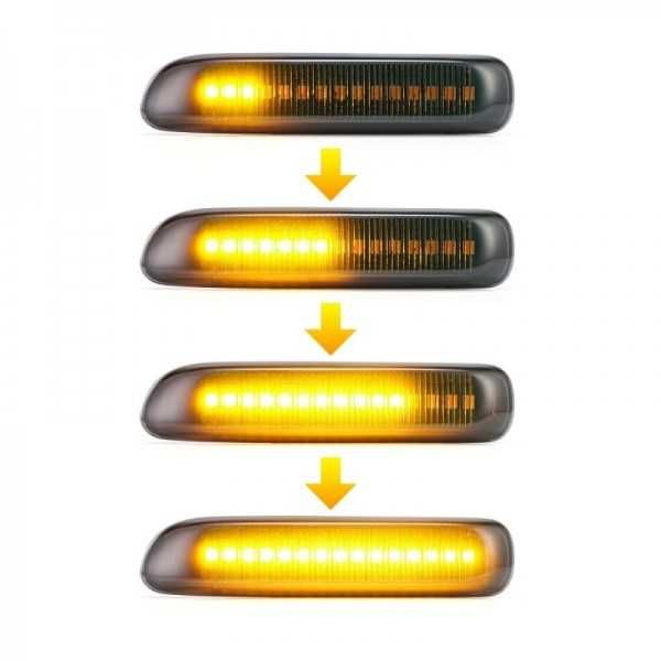 Лед страничен мигач в калника бягащ за BMW E46 ( 2бр.к-т)