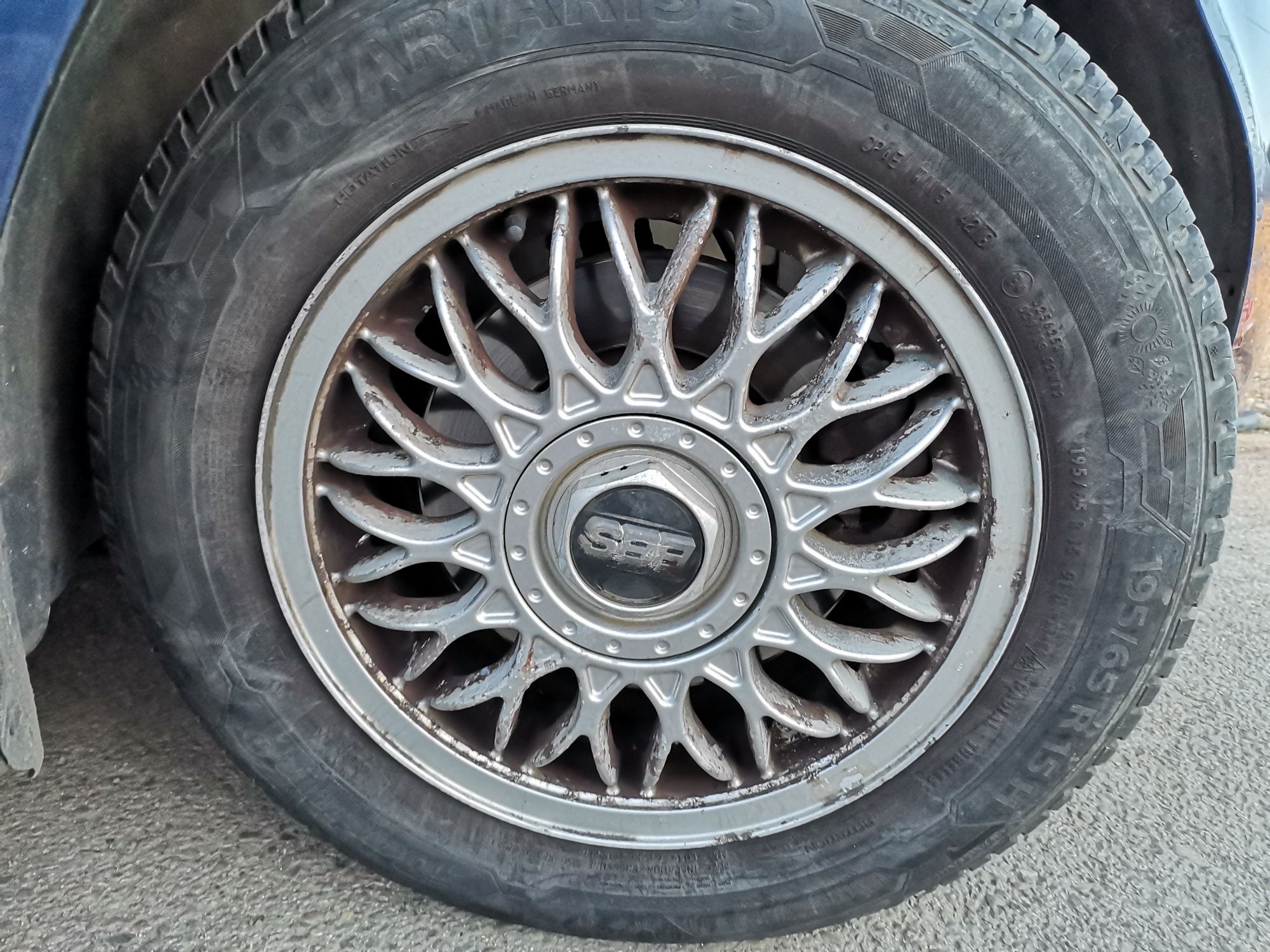 Doar schimb jante aliaj 5x100 originale BBS 195 65 r15 cauciucuri noi