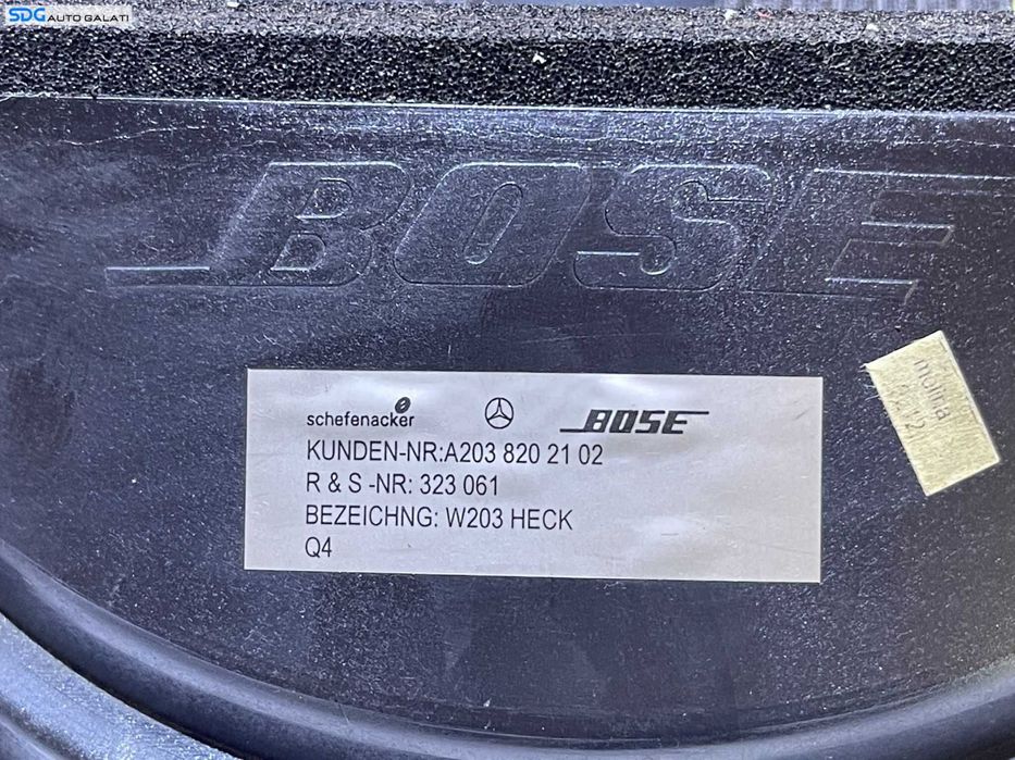 Boxa Difuzor Subwoofer Bose Mercedes W203 Clasa C Class 2001 - 2007 Cod A2038202102
