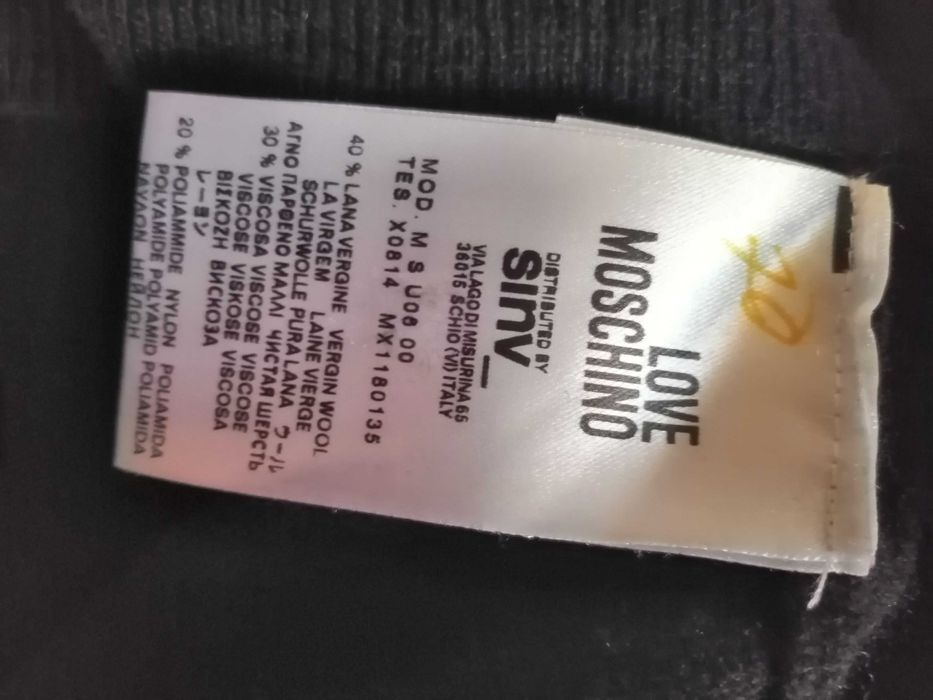 Оригинален пуловер LOVE MOSCHINO, M размер