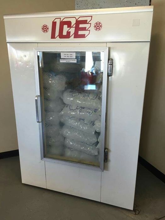 Vitrina frigorifica profesioana pentru gheata cu o usa