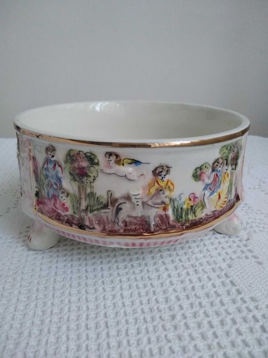 Bomboniera, bol foarte vechi Capodimonte