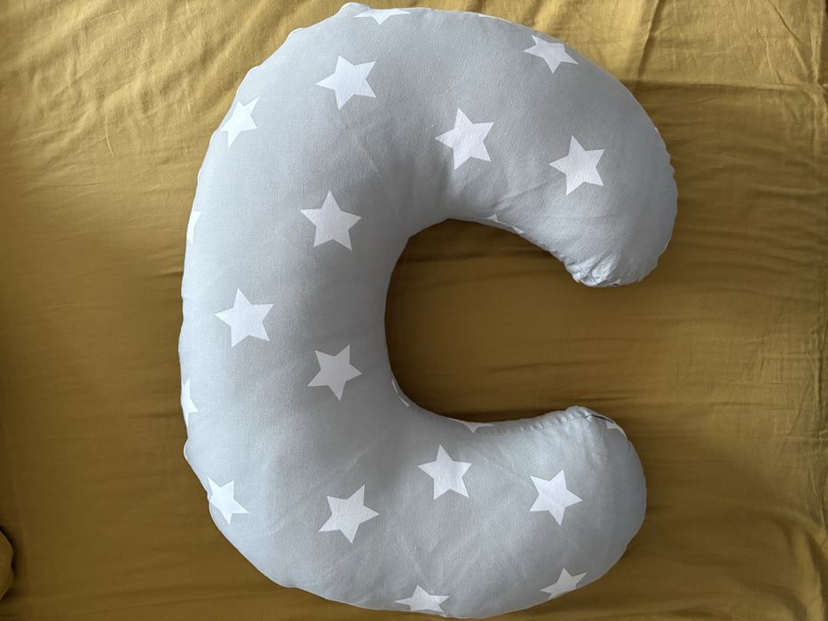 Lorelli Възглавница за кърмене Happy звезди сиво