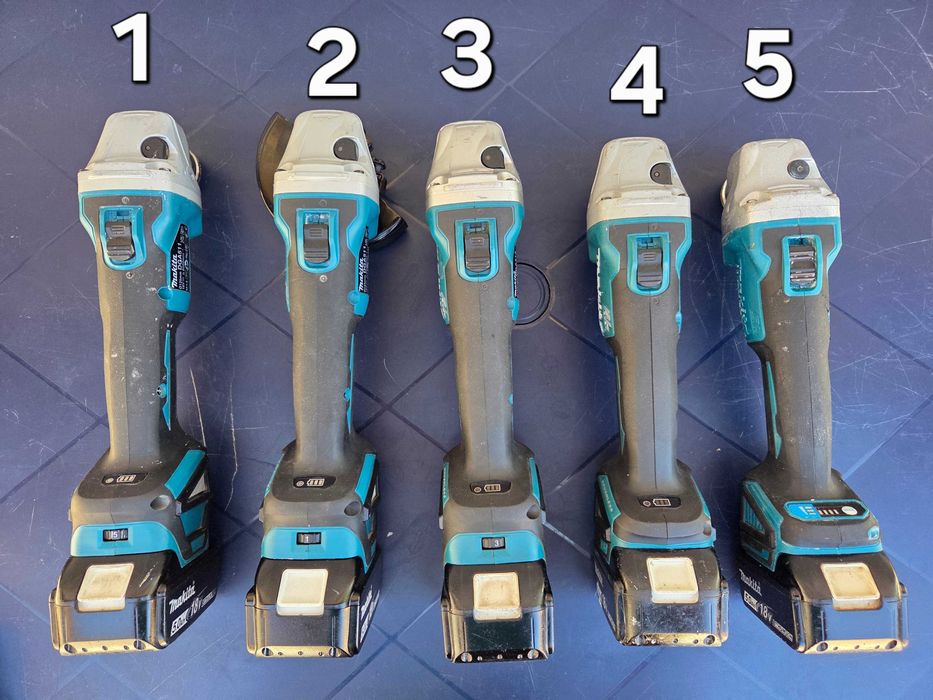 Професионални Акумулаторни Ъглошлайфи MAKITA 18V (125 мм)
