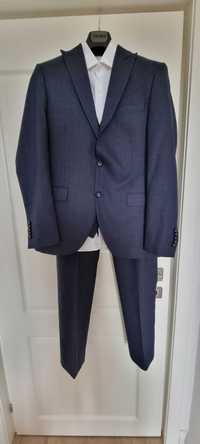 Jakamen - Costum Clasic - 3 Piese - L - Navy-Blue - Slim Fit - Nou