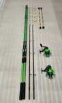 SET 2 Lansete Feeder Dunare FL AQUA FORCE 200g 3.00m + 2 Mulinete QC50
