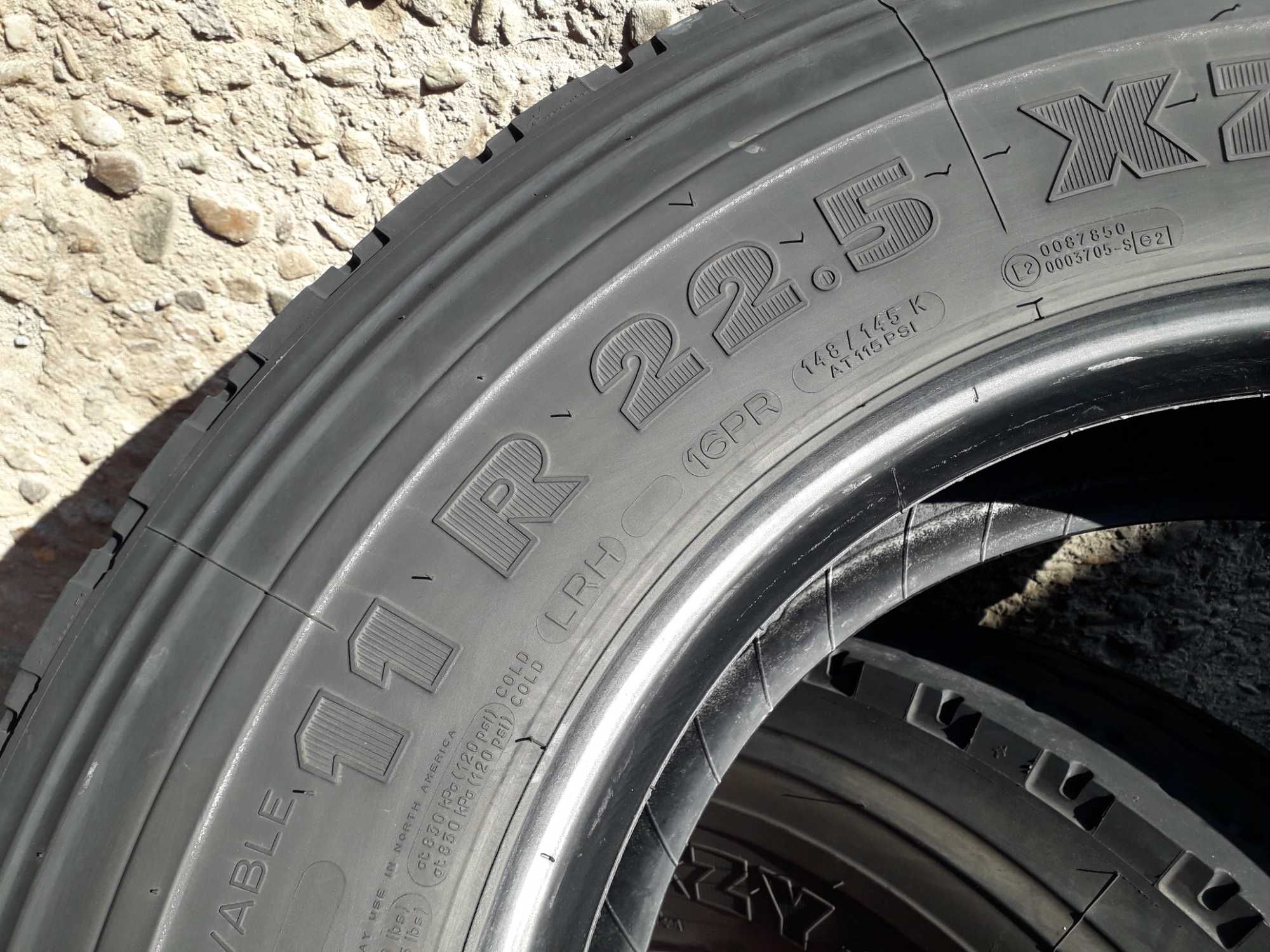 2 тежкотоварни гуми 11R22.5 Michelin X XZY-2 148/145K M+S 16PR