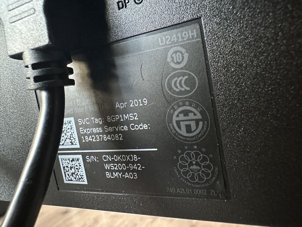 (2 buc) Monitoare 24" Dell U2419H cu cablu HDMI inclus