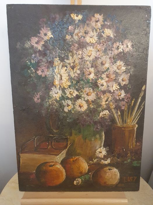 Pictura ulei pe carton