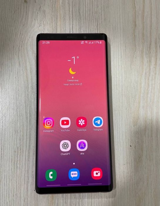 Samsung Note 9 sotiladi