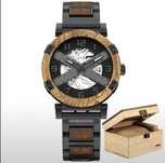 BOBO BIRD Men Wooden Luxury Automatic Mechanical Watch soat erkaklar