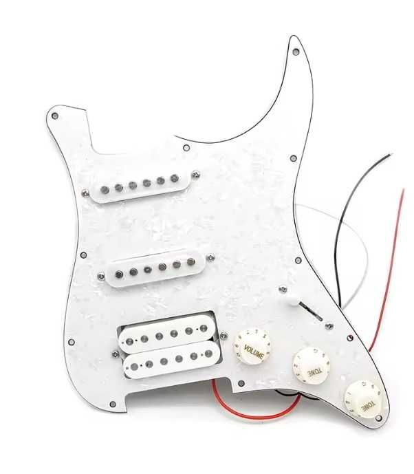 Pickguard chitara electrica stratocaster 3 ply electronica doze hss
