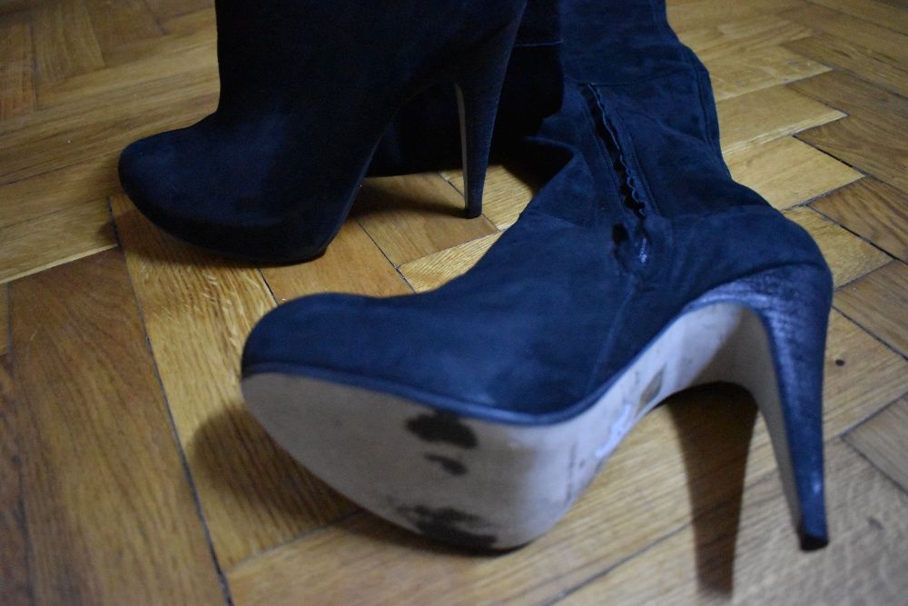 Cizme dama din piele peste genunchi