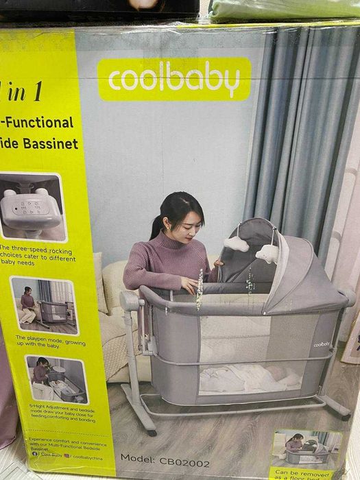 Детская колыбелька-кроватка Coolbaby CB02002 / Bolalar uchun belanchak