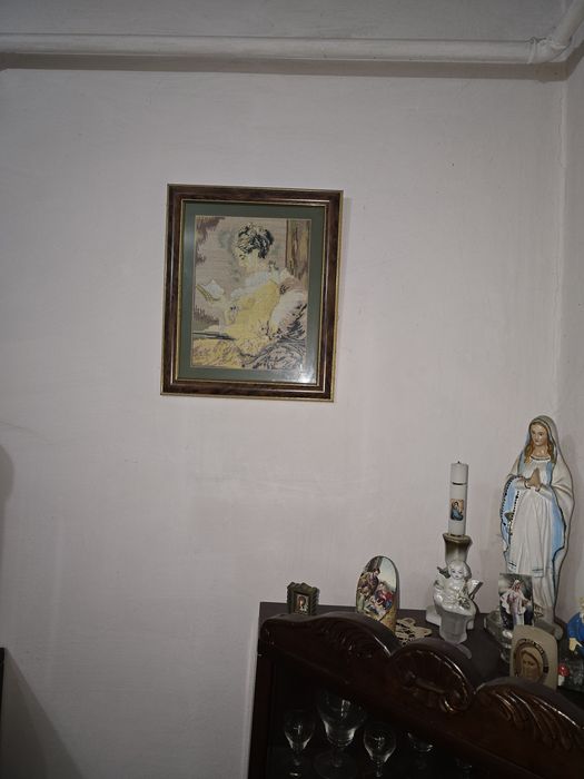 Vand tablouri goblen facut manual cu rama lemn sculptata manual