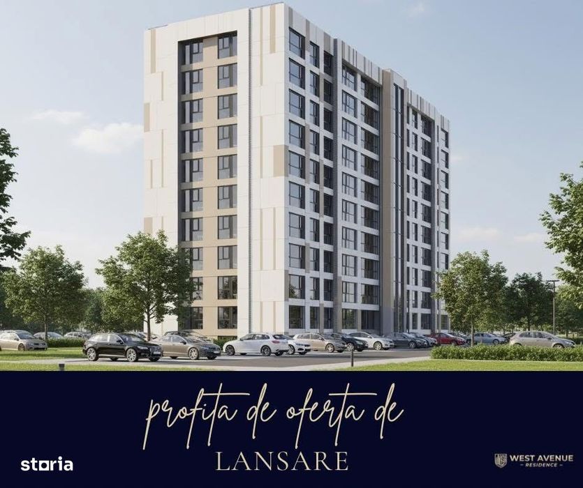 2 camere- bucătărie închis -complex securizat cu parc privat -Militari