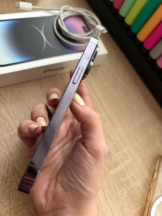 Iphone 14 pro, 128gb, deep purpe