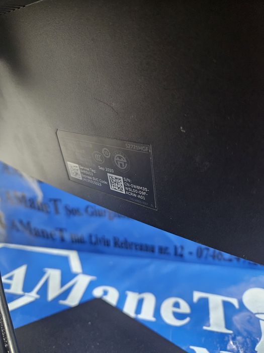 Monitor Dell gaming curbat S2127HGF