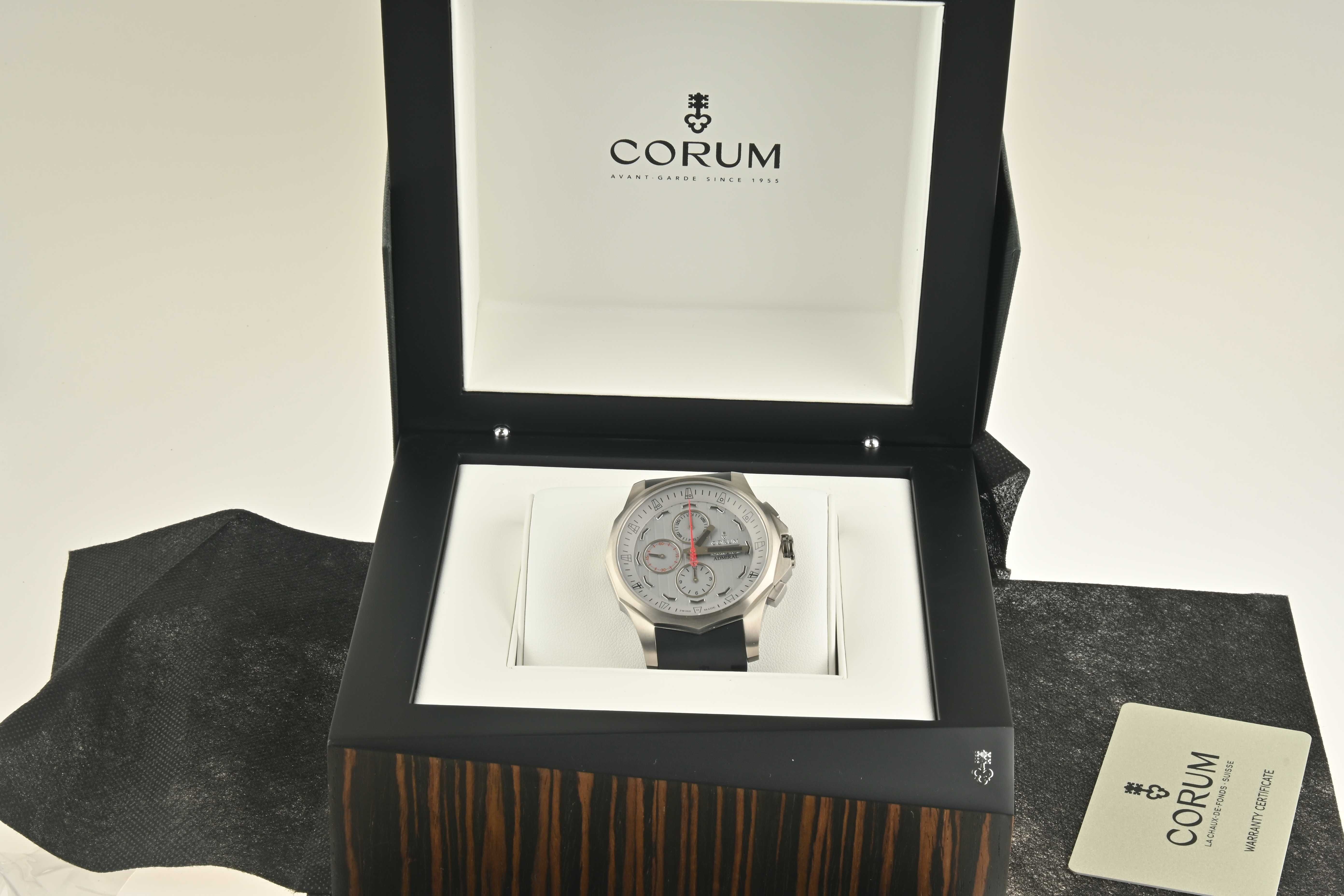 НОВ CORUM Admirals Cup Legend Titanium Chronograph Automatic 47мм