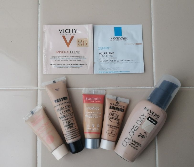 Фон дьо тен Max Factor, Вourjois, Essence, Revers, Vichy, La Roche