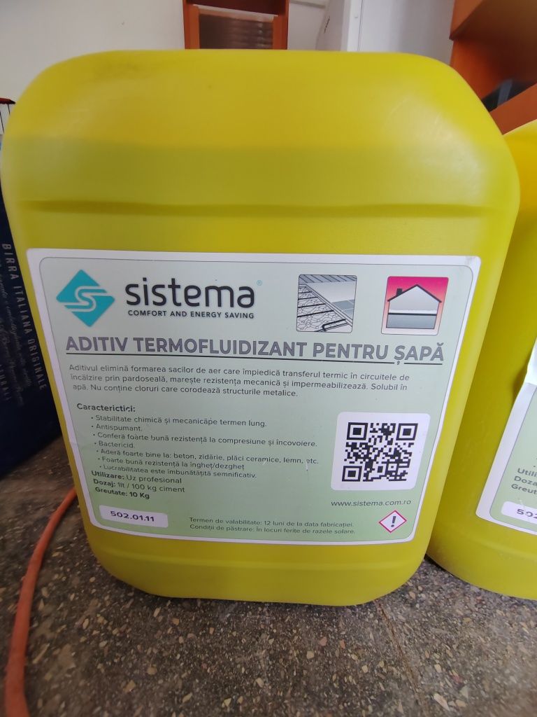 Aditiv termofluidizant sapa Sistema