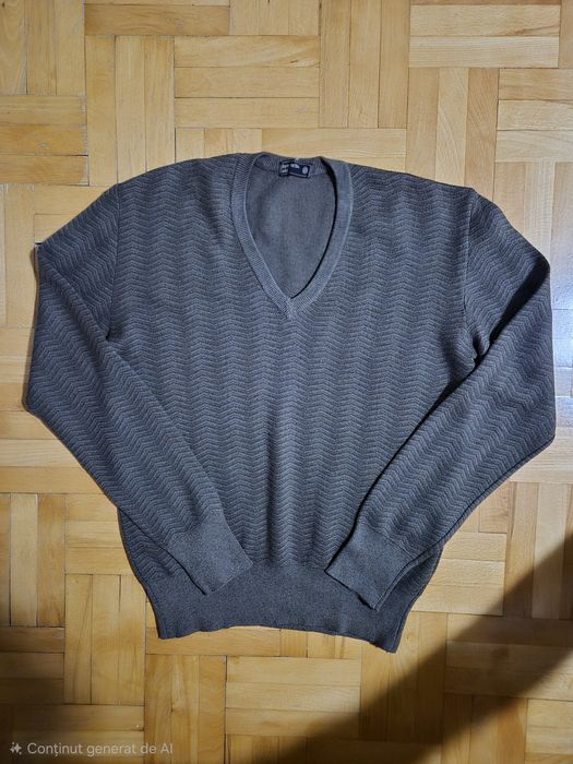 Pulover de lux Ermenegildo Zegna, V-Neck, Lână, Bărbați - L