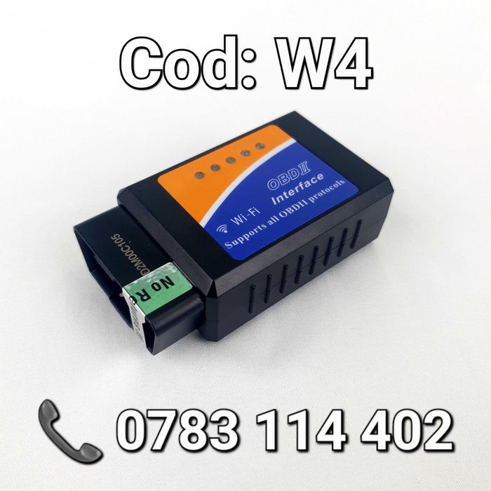 Interfata-Diagnoza Auto-IOS Sau Android-ELM327-Tester Portabil-Wifi-W4