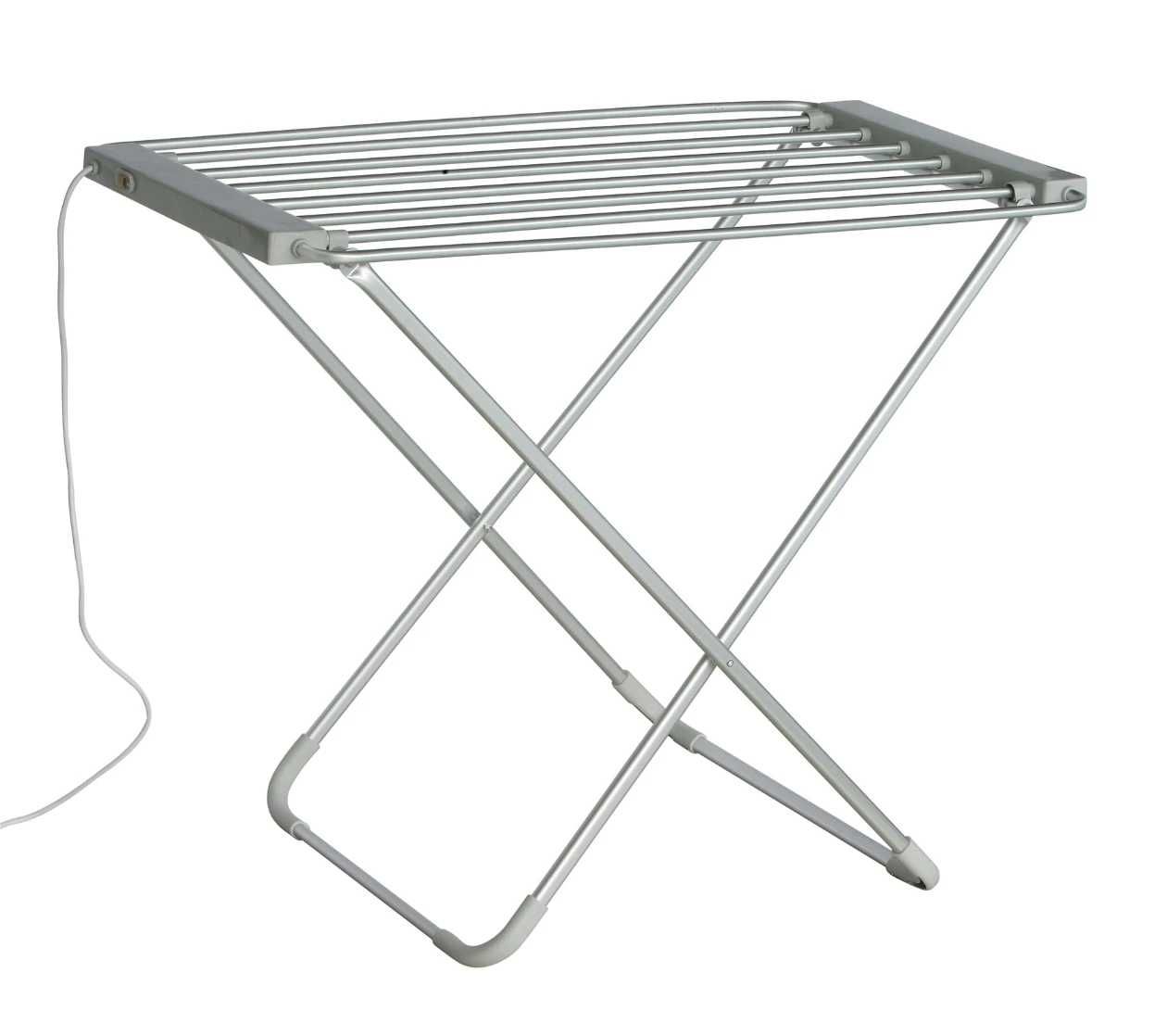 Uscator electric pentru rufe, Aluminiu, Argintiu