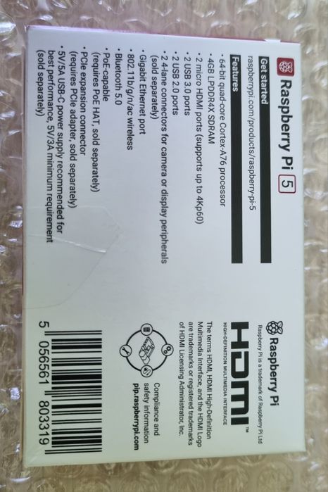 Raspberry Pi 5 4GB RAM & carcasa