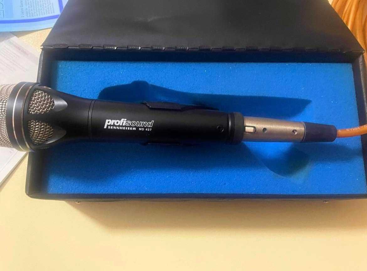 Microfon Sennheiser MD 427  Profisound+ cablu klotz