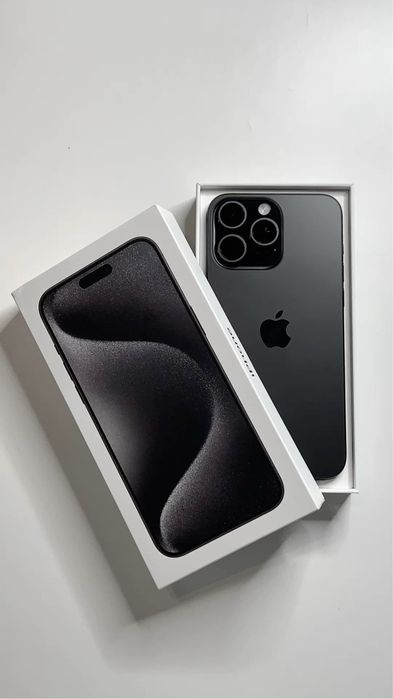 iPhone 15 Pro Black Titanium, 256GB, Неразличим от нов