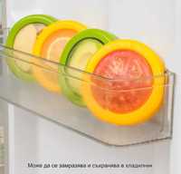 прозрачни фолиеви кутии за съхранение на плодве и зеленчуци - 2 броя