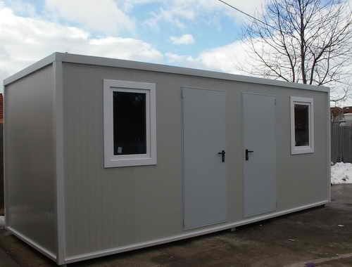 Vand container modular tip casa de locuit din structura metalica învel