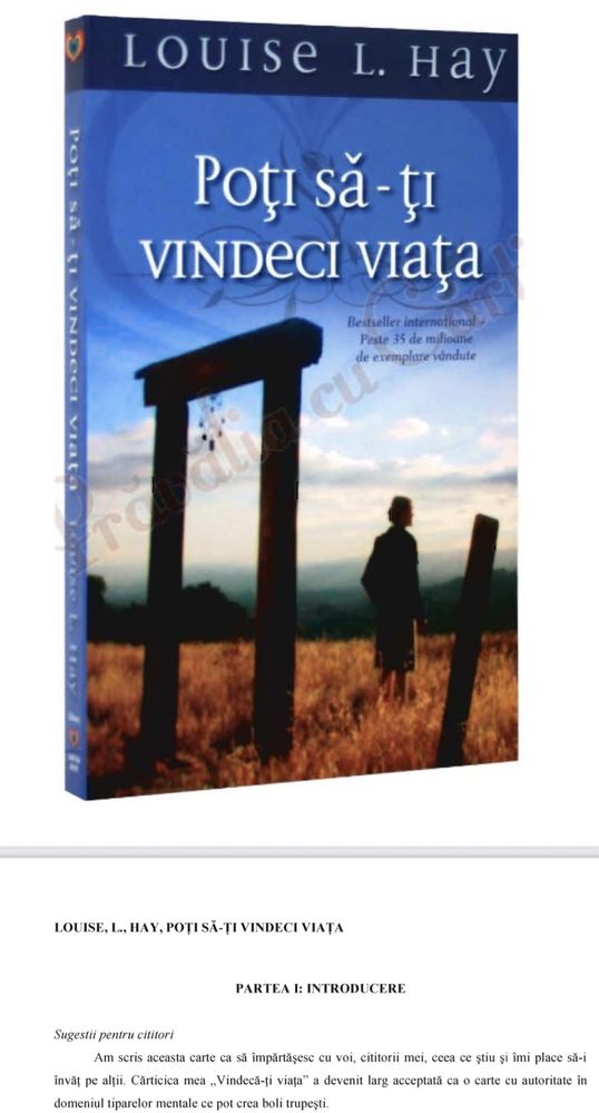 Poti sa-ti vindeci viata de Louise Hey Format PDF