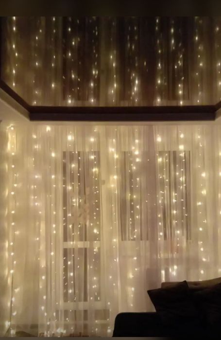 Гирлянда штора 3х3м