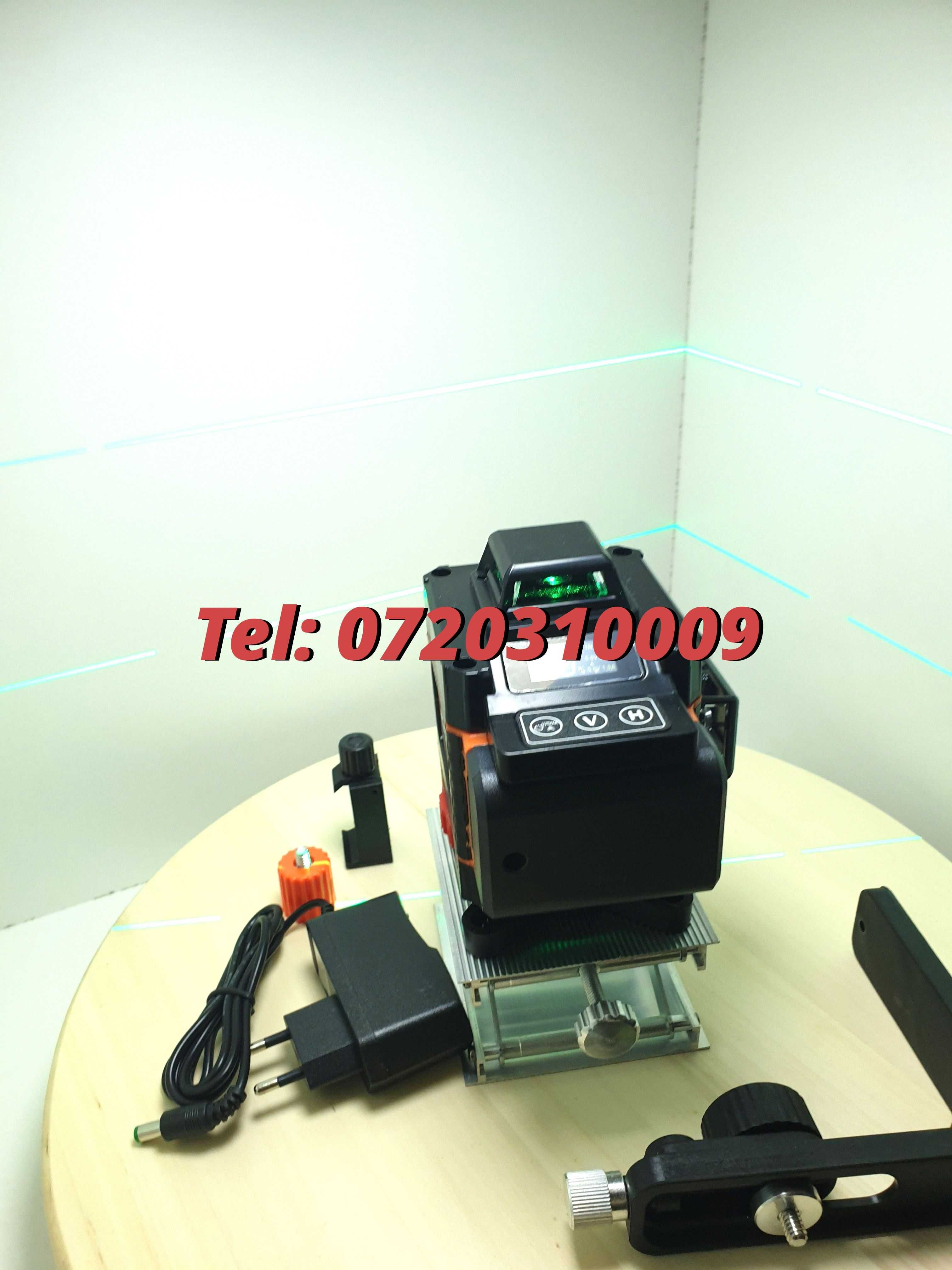 Nou  Nivela Unda Verde  16 Lini 4d 30m Cu Detector Miez Germania