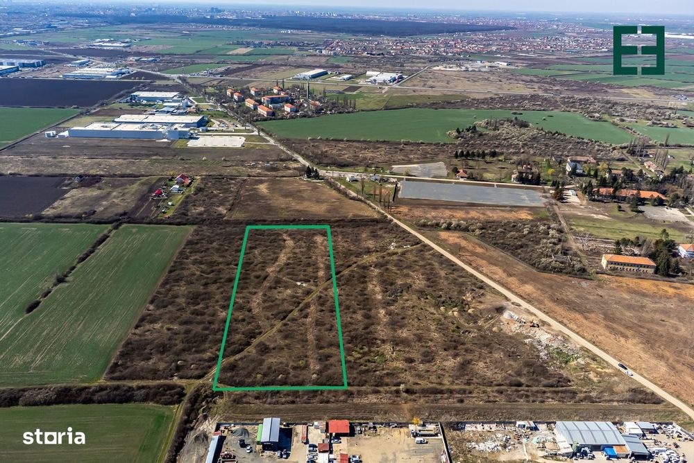 Teren intravilan cu PUZ aprobat - 23700 mp - Ghiroda - Timiș