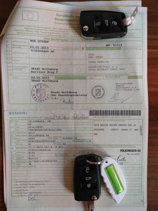 VW Golf 7 Comfortline 1.2, benzina, Euro 5, import Germania, fab 2013