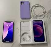 iPhone 12 Purple 128GB - перфектно състояние
